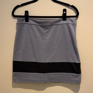 Loft | Gray and Black Women's Skirt